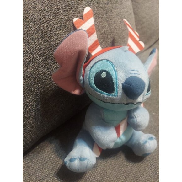 Disney Lilo & Stitch Holiday Plush Cuddly Stuffed Toy 8in Christmas Gift - Picture 2 of 10